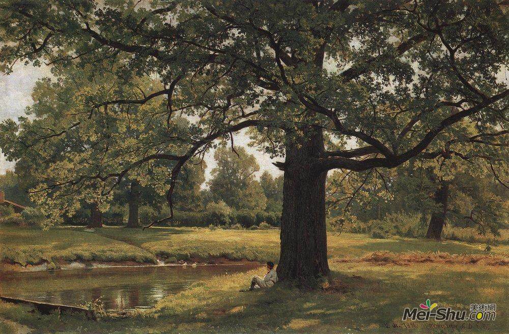 伊万·希什金(Ivan Shishkin)高清作品《老彼得夏宫的橡树》