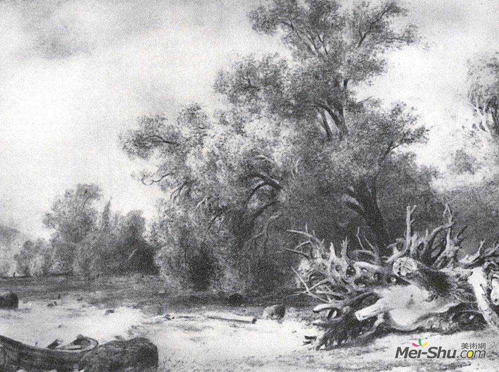 伊万·希什金(Ivan Shishkin)高清作品《Oaks under Sestroretsk》