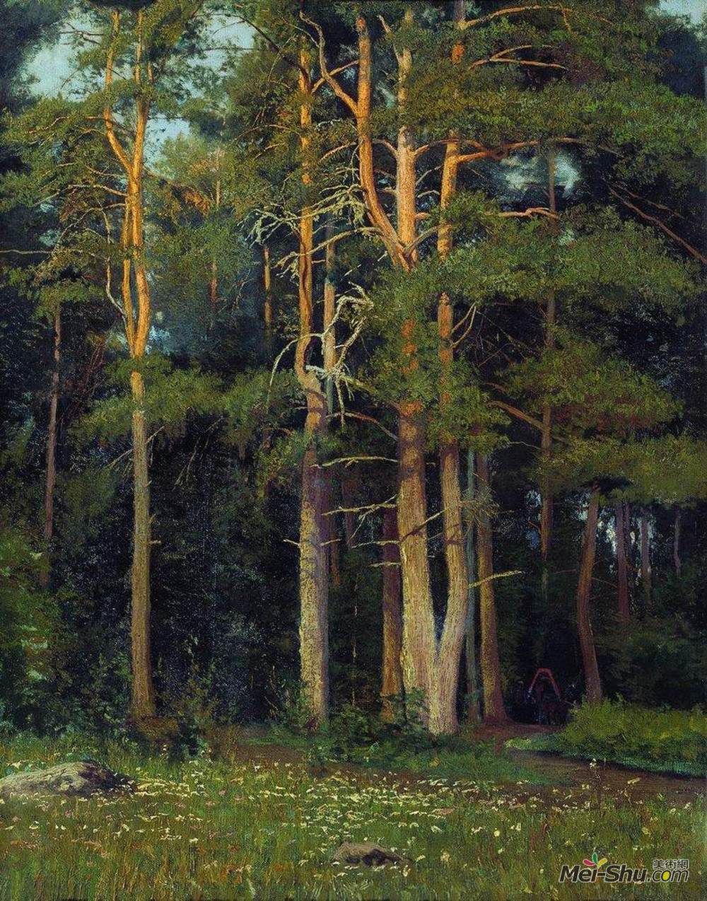 伊万·希什金(ivan shishkin)高清作品:pine forest in ligovo