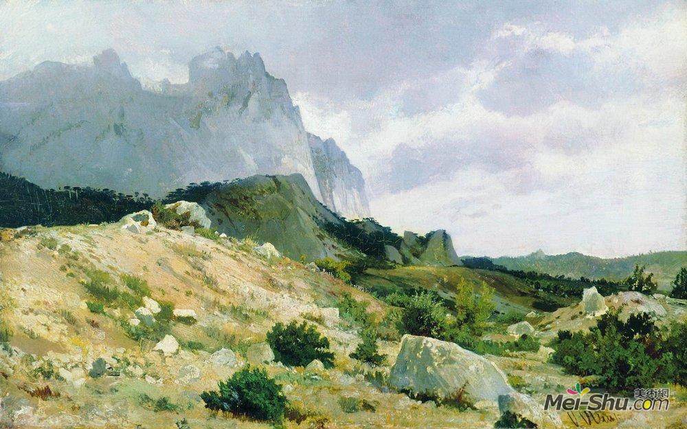 伊万·希什金(Ivan Shishkin)高清作品《岩岸》