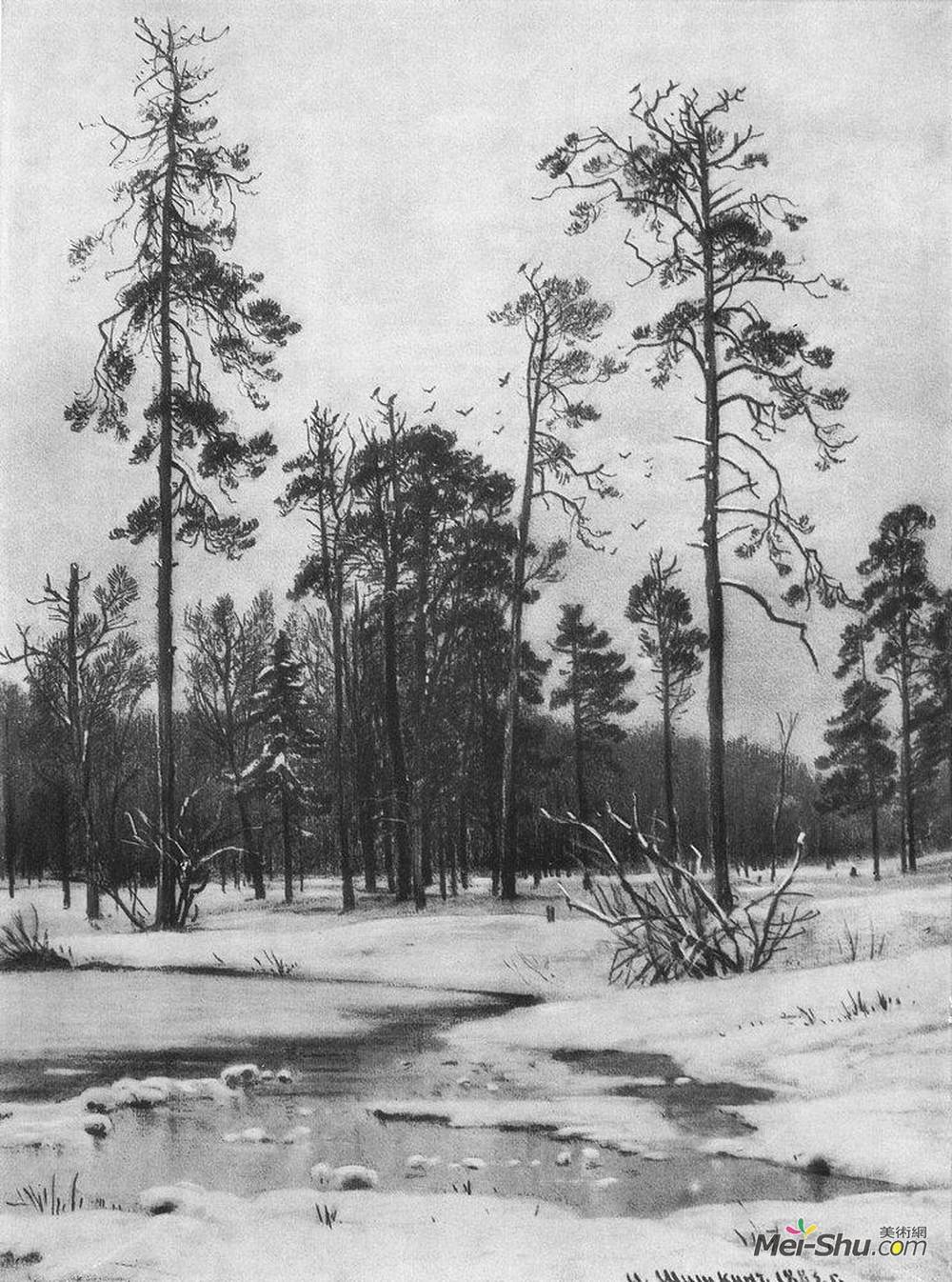 伊万·希什金(Ivan Shishkin)高清作品《解冻》