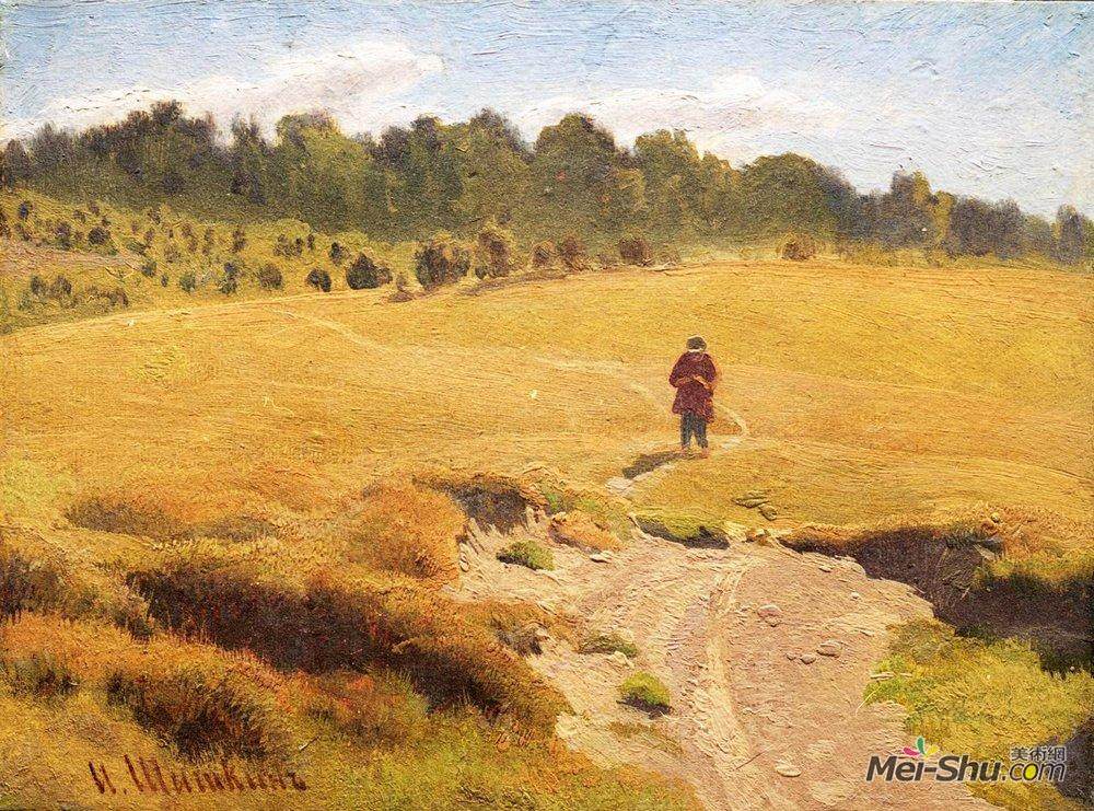 伊万·希什金(Ivan Shishkin)高清作品《田野里的男孩》