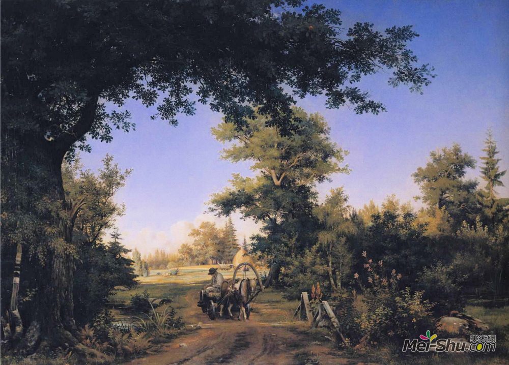 伊万·希什金(Ivan Shishkin)高清作品《圣彼得堡附近景色》