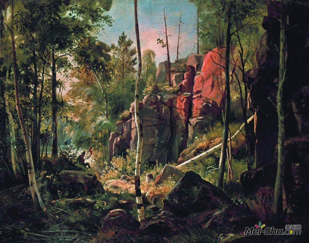 伊万·希什金(Ivan Shishkin)高清作品《View of Valaam Island. Kukko》