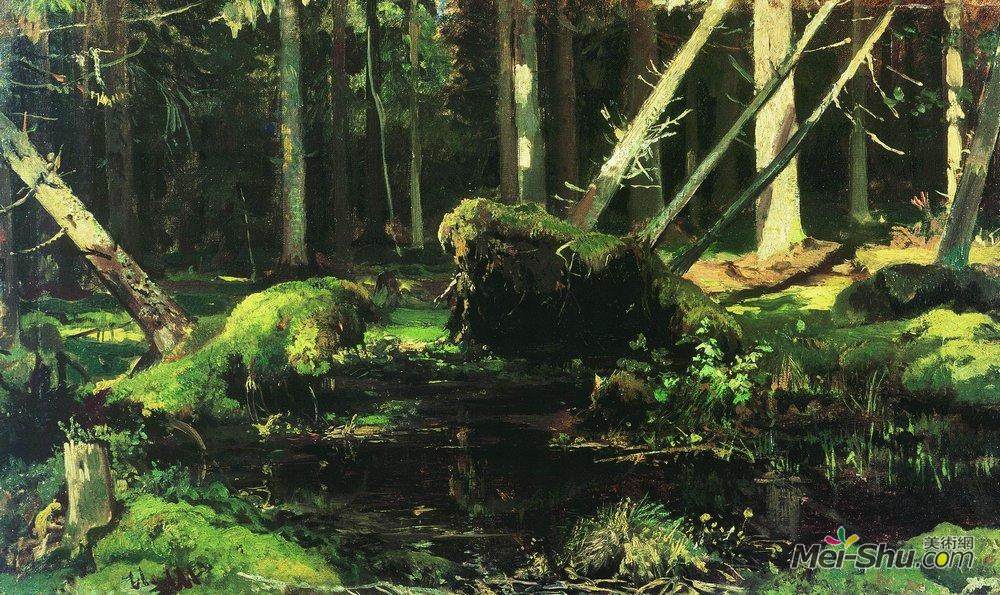 伊万·希什金(Ivan Shishkin)高清作品《风倒树》