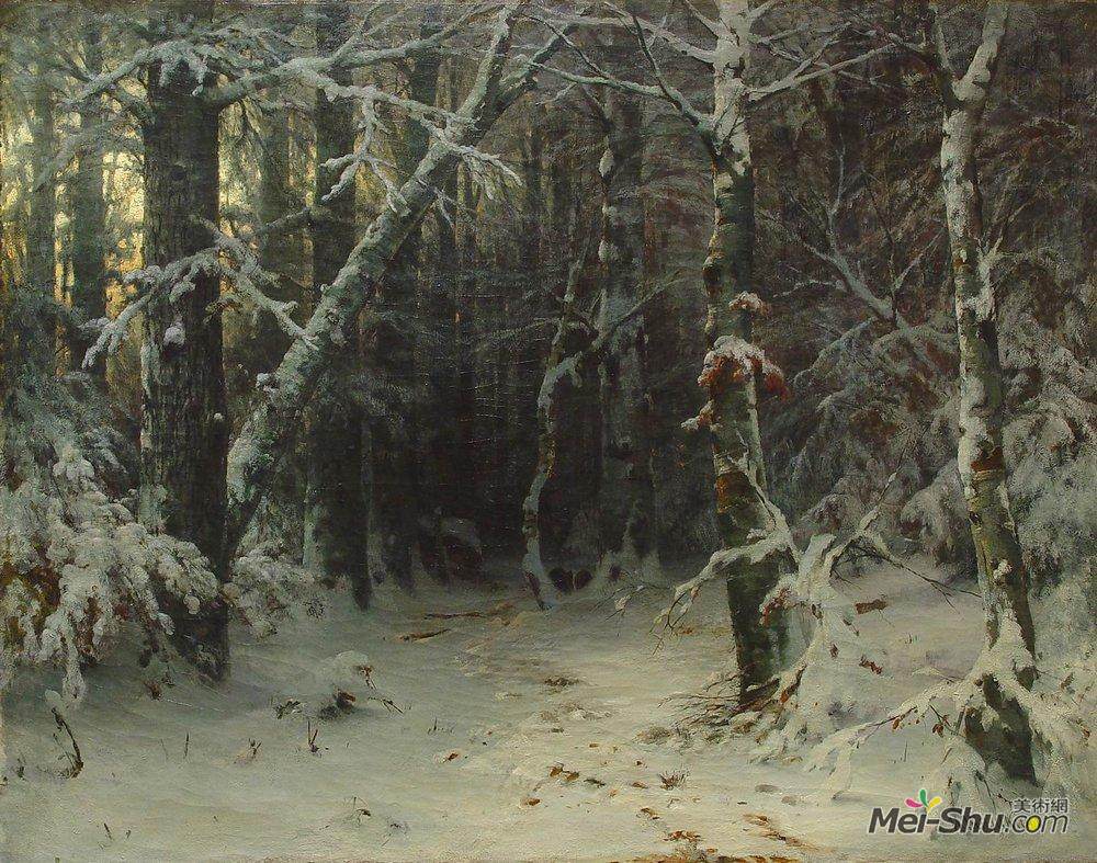 伊万·希什金(Ivan Shishkin)高清作品《冬季森林》