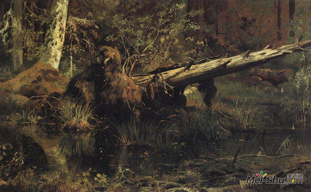 伊万·希什金(Ivan Shishkin)高清作品《Wood (Shmetsk near Narva)》