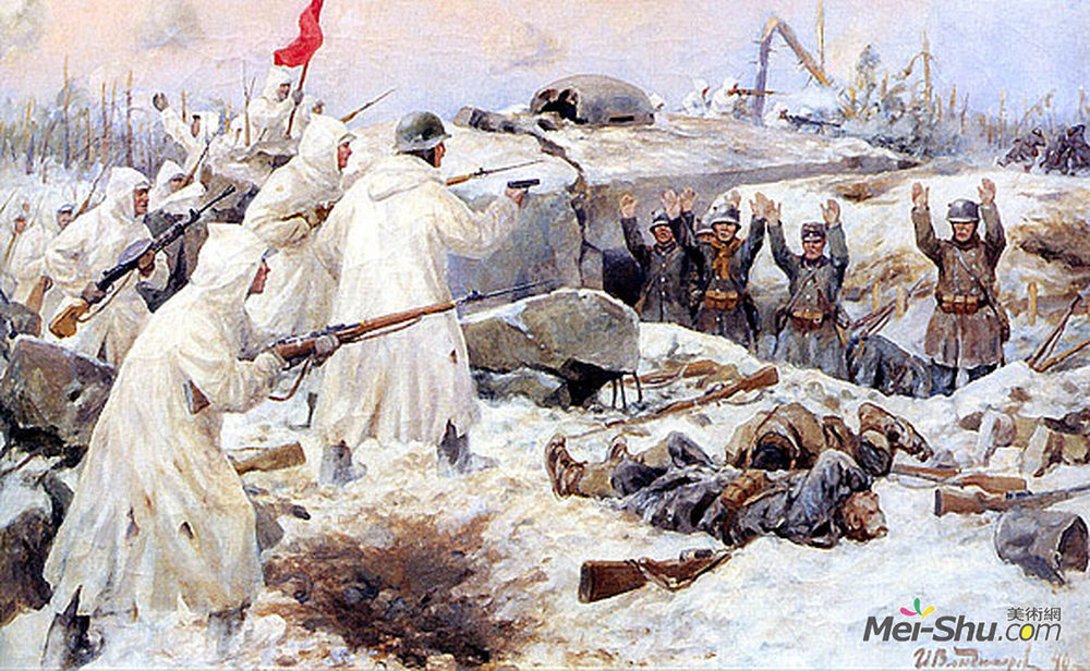 伊凡·弗拉基米洛夫(Ivan Vladimirov)高清作品《1940芬兰人的投降（俄罗斯芬兰战争）》