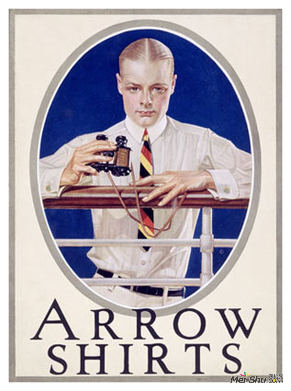 莱恩德克尔(J. C. Leyendecker)高清作品《美国箭头衬衫广告》
