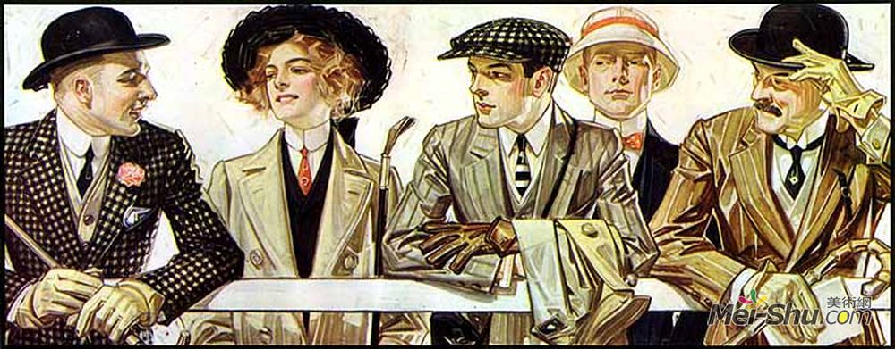 莱恩德克尔(J. C. Leyendecker)高清作品《领衫广告》