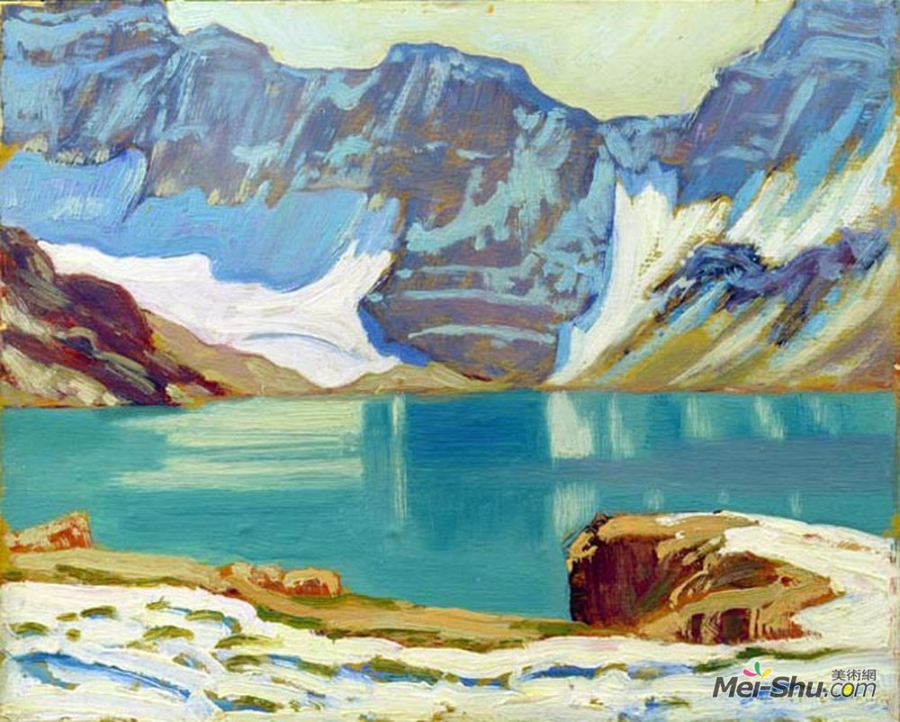 J·E·H·麦克唐纳德(J. E. H. MacDonald)高清作品《Lake McArthur, Yoho Park》