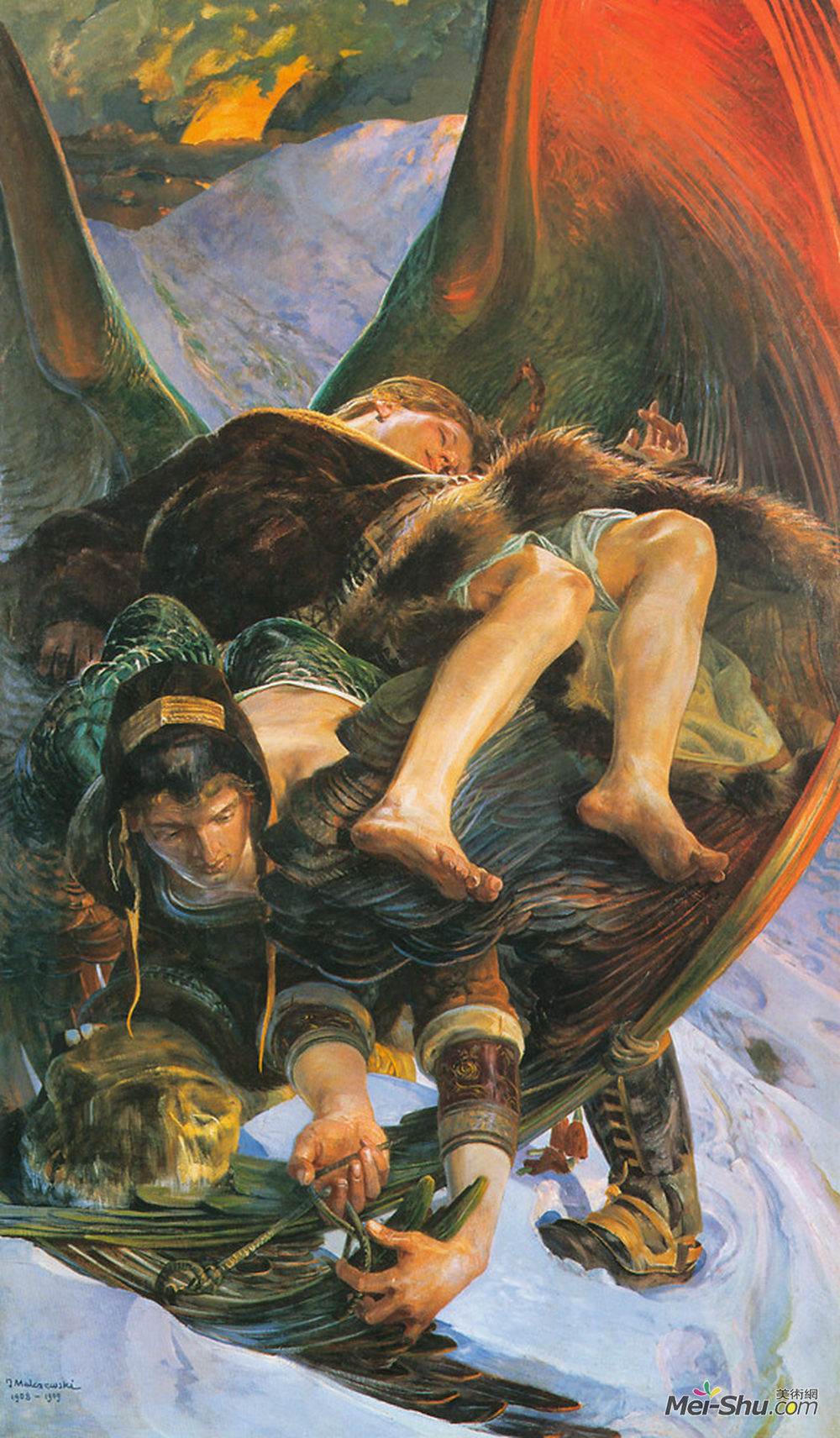 杰西克马尔塞夫斯基(Jacek Malczewski)高清作品《Eloe from Ellenai》