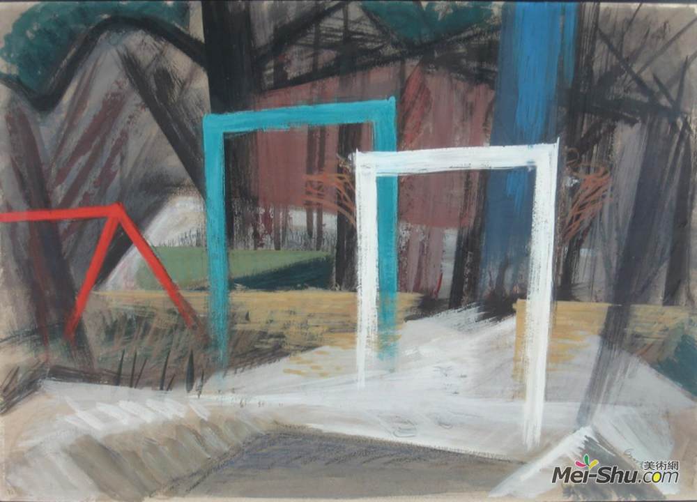 杰克·布什(Jack Bush)高清作品《童年》