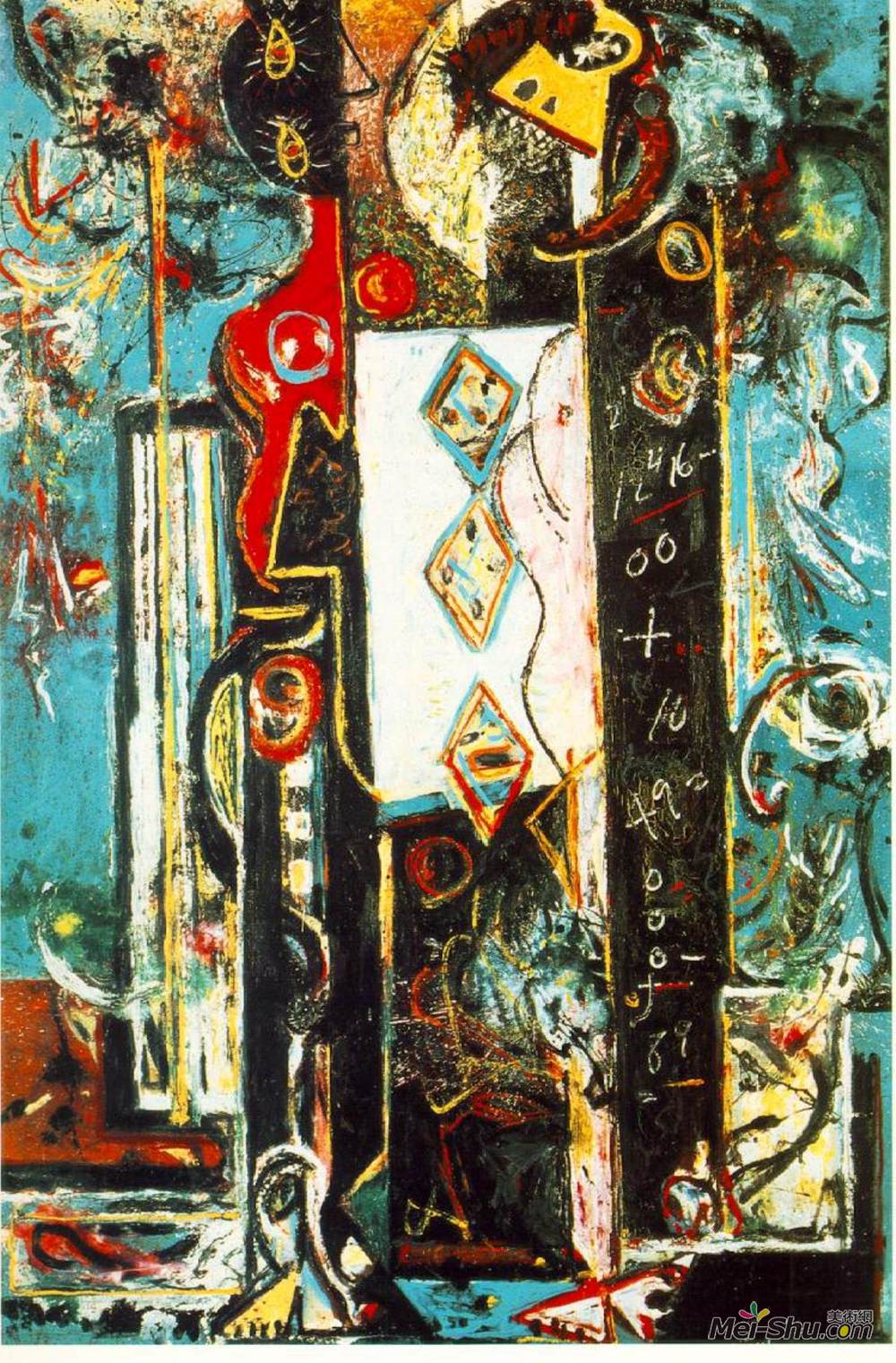 《男女》杰克逊·波洛克(jackson pollock)高清作品欣赏