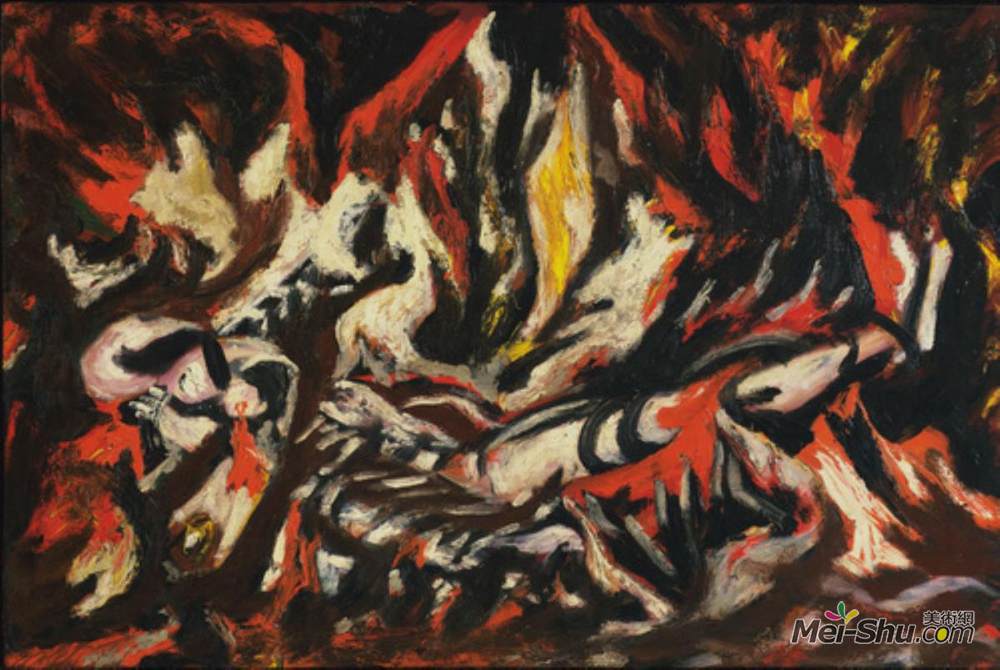 杰克逊·波洛克(Jackson Pollock)高清作品《火焰》