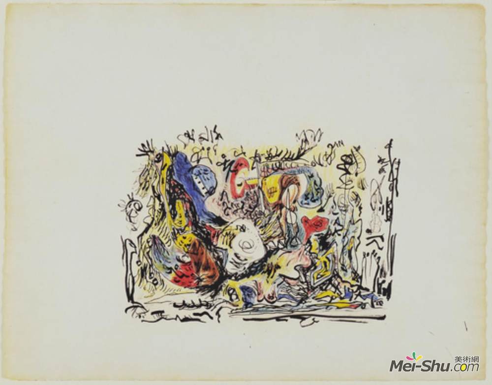 杰克逊·波洛克(Jackson Pollock)高清作品《无题》