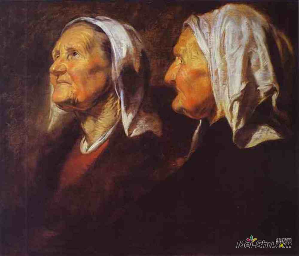 雅各布布·乔登斯(Jacob Jordaens)高清作品《老妇人的头》