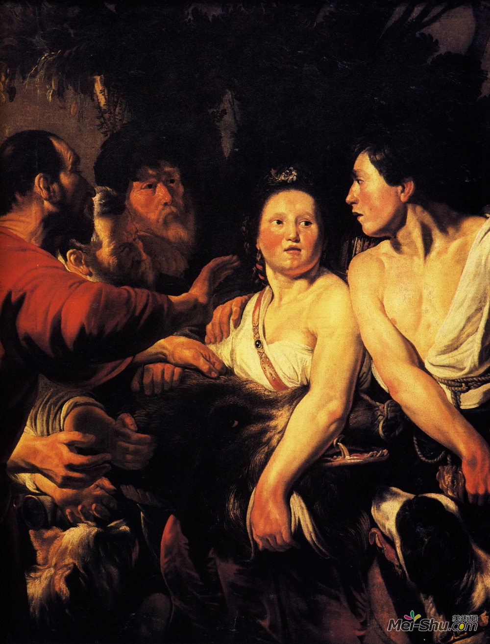 雅各布布·乔登斯(Jacob Jordaens)高清作品《Meleager and Atalanta》