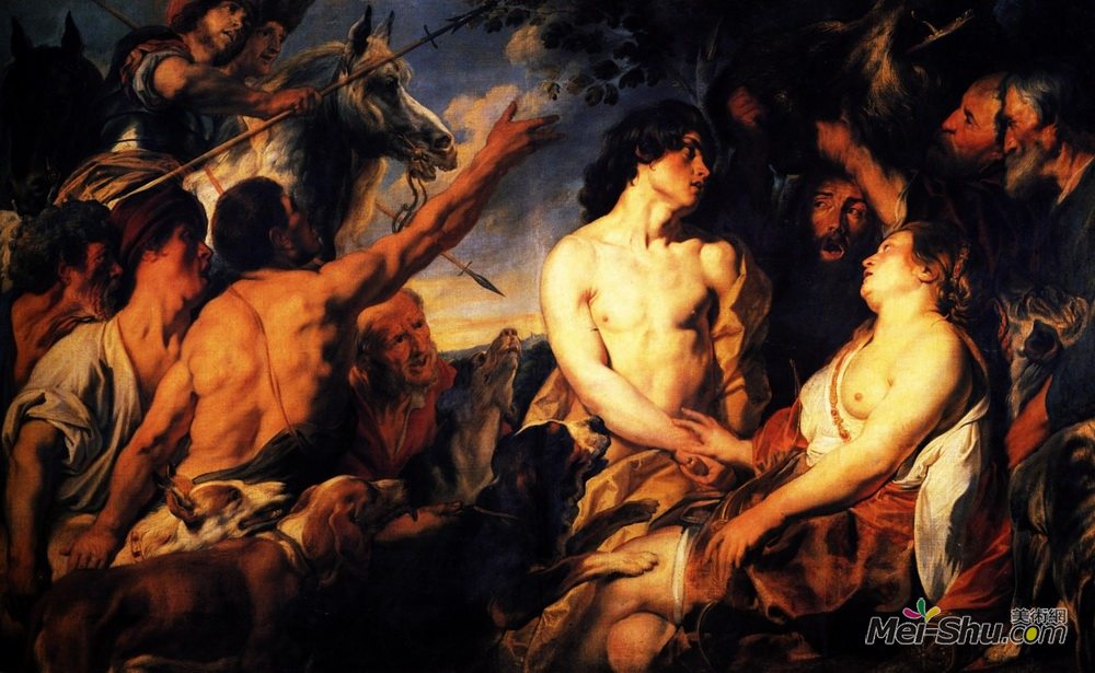 雅各布布·乔登斯(Jacob Jordaens)高清作品《Meleager and Atalanta》