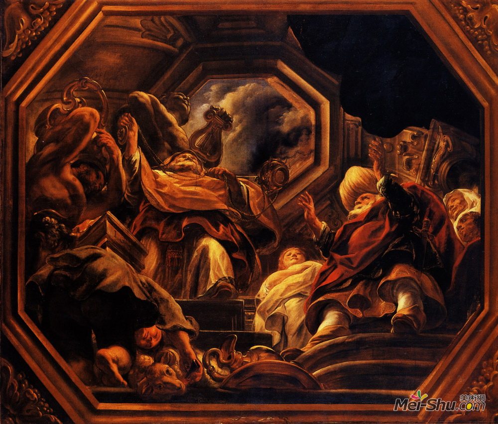 雅各布布·乔登斯(Jacob Jordaens)高清作品《神谕神灵顾问之父》