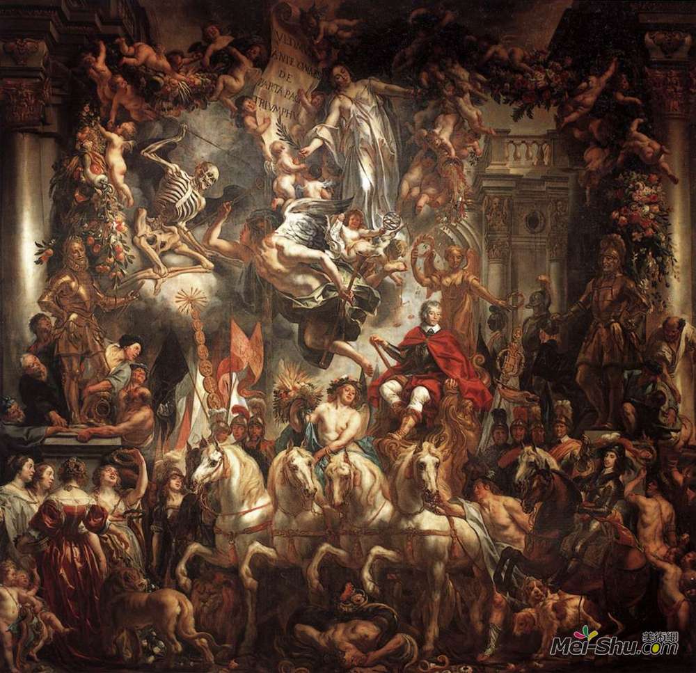 雅各布布·乔登斯(Jacob Jordaens)高清作品《弗雷德里克亨德里克的胜利》