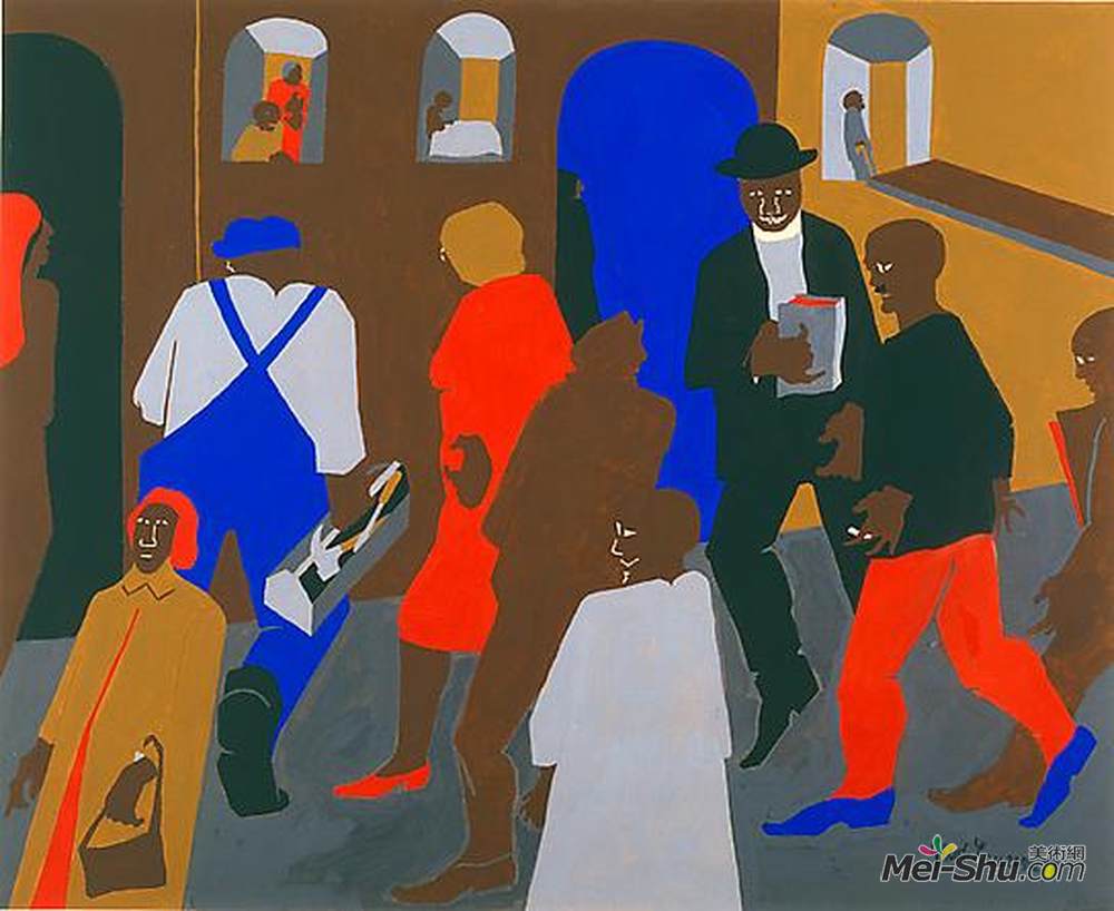 《窗户》雅各布布·劳伦斯(jacob lawrence)高清作品欣赏