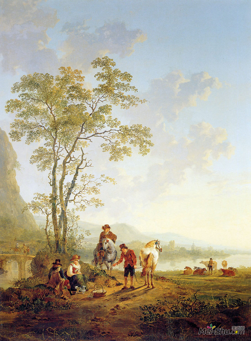 雅各布伯范斯特里(Jacob van Strij)高清作品《意大利景观与废墟》