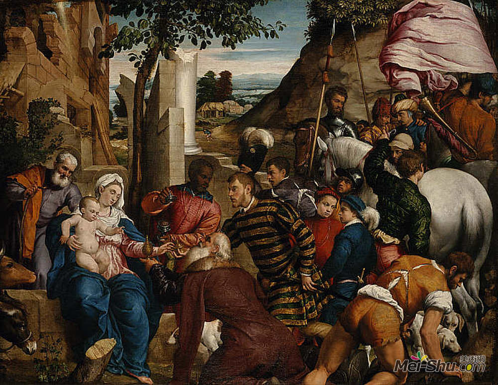 雅格布·巴萨诺(Jacopo Bassano)高清作品《国王的崇拜》