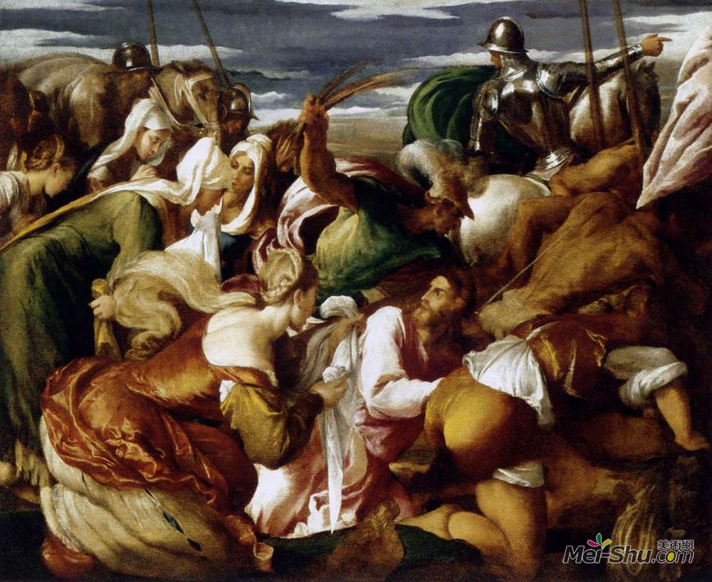 雅格布·巴萨诺(Jacopo Bassano)高清作品《加略山之路》