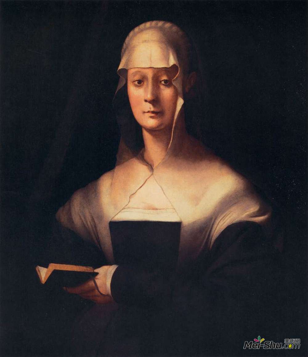 雅各布布·达·蓬托尔莫(Jacopo Pontormo)高清作品《Portrait of Maria Salviati》