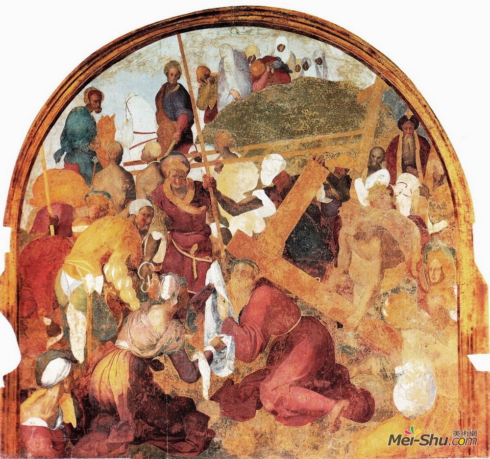 雅各布布·达·蓬托尔莫(Jacopo Pontormo)高清作品《The Ascent to Calvary》