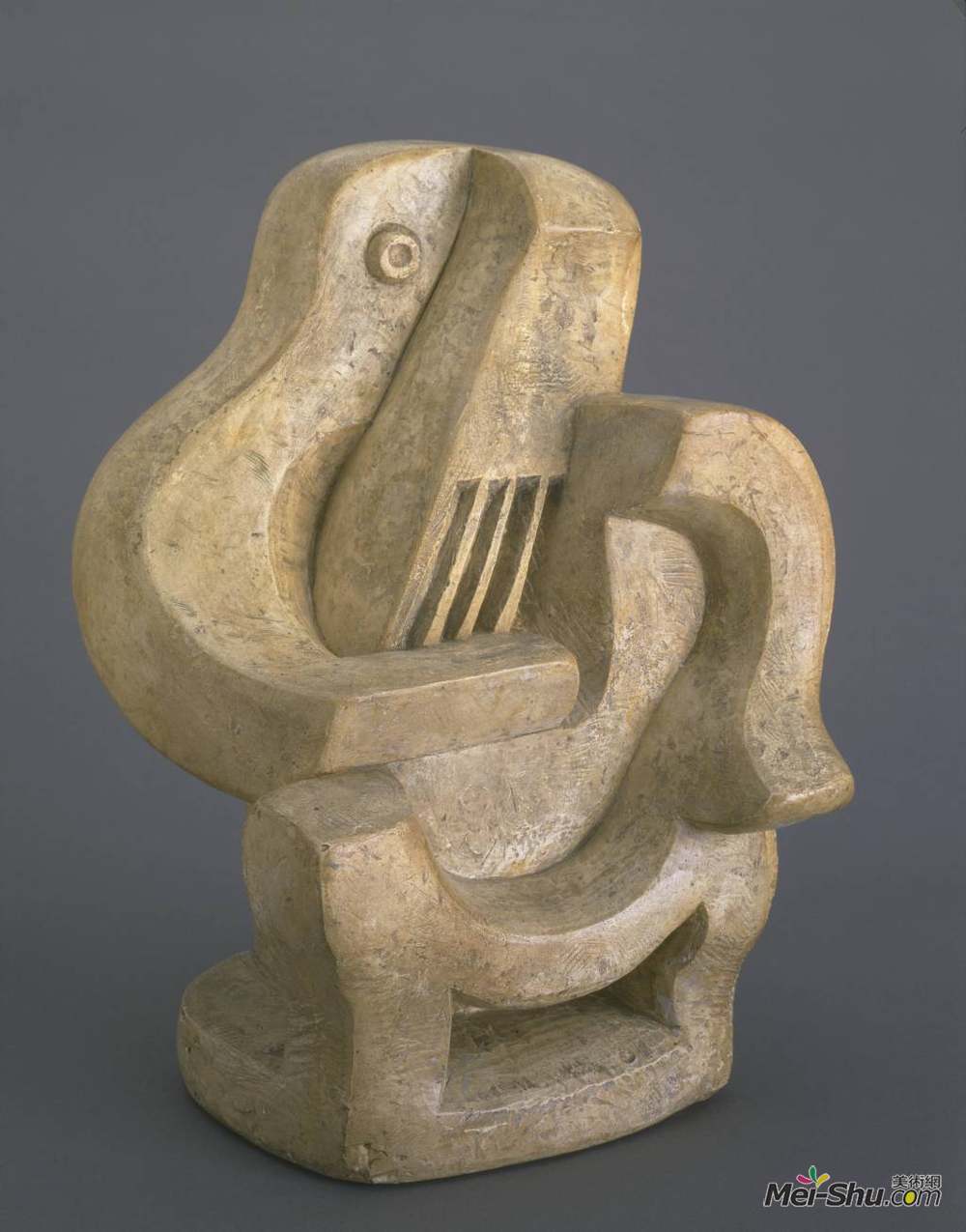 雅克·利普希茨(Jacques Lipchitz)高清作品《扶手椅上的吉他手》