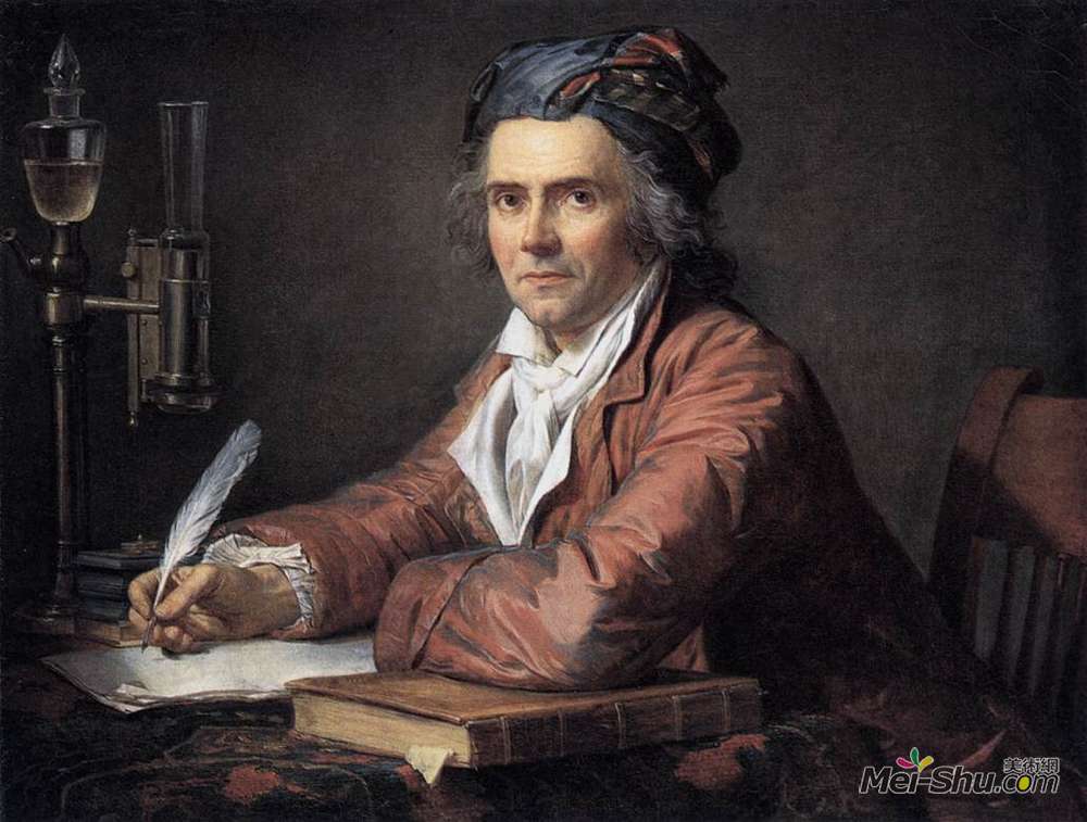 雅克-路易·大卫(Jacques-Louis David)高清作品《Portrait of Alphonse Leroy》