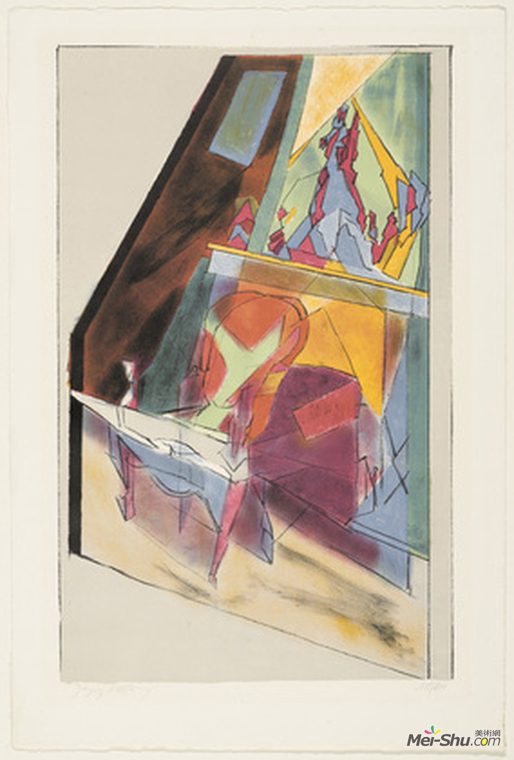 雅克·维隆(Jacques Villon)高清作品《扶手椅》