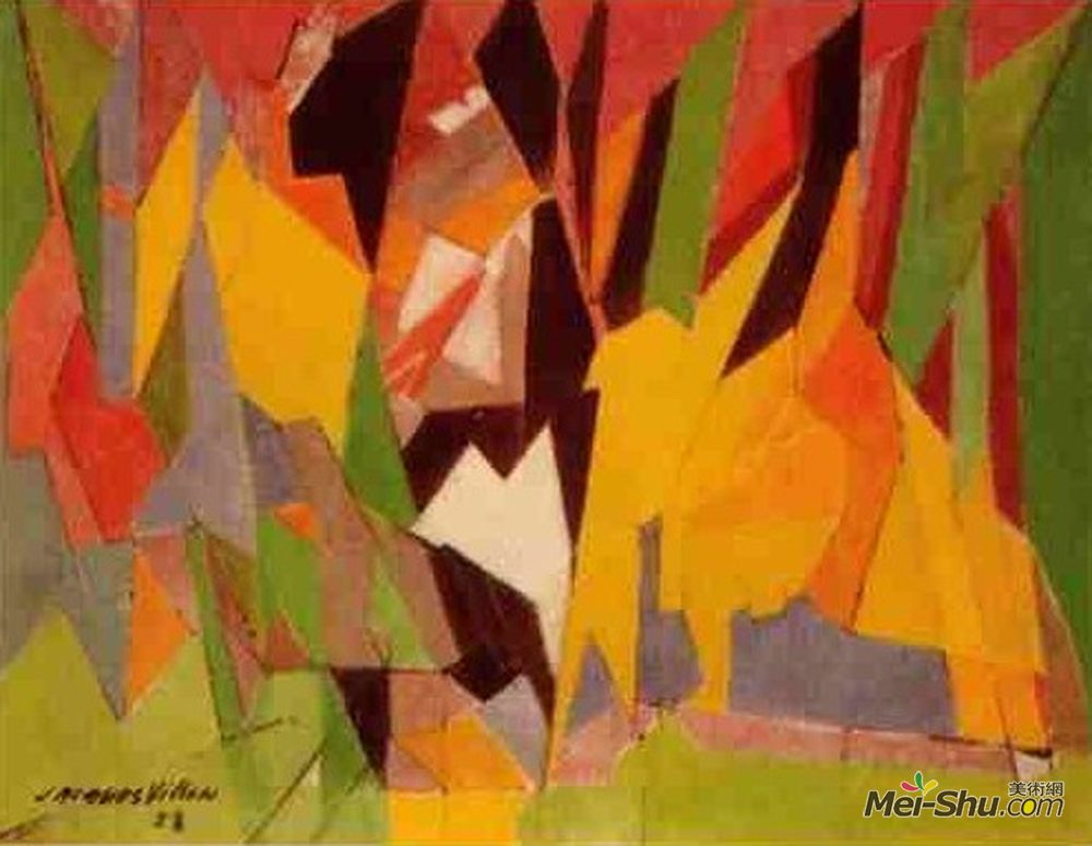 雅克·维隆(Jacques Villon)高清作品《波依斯金币》