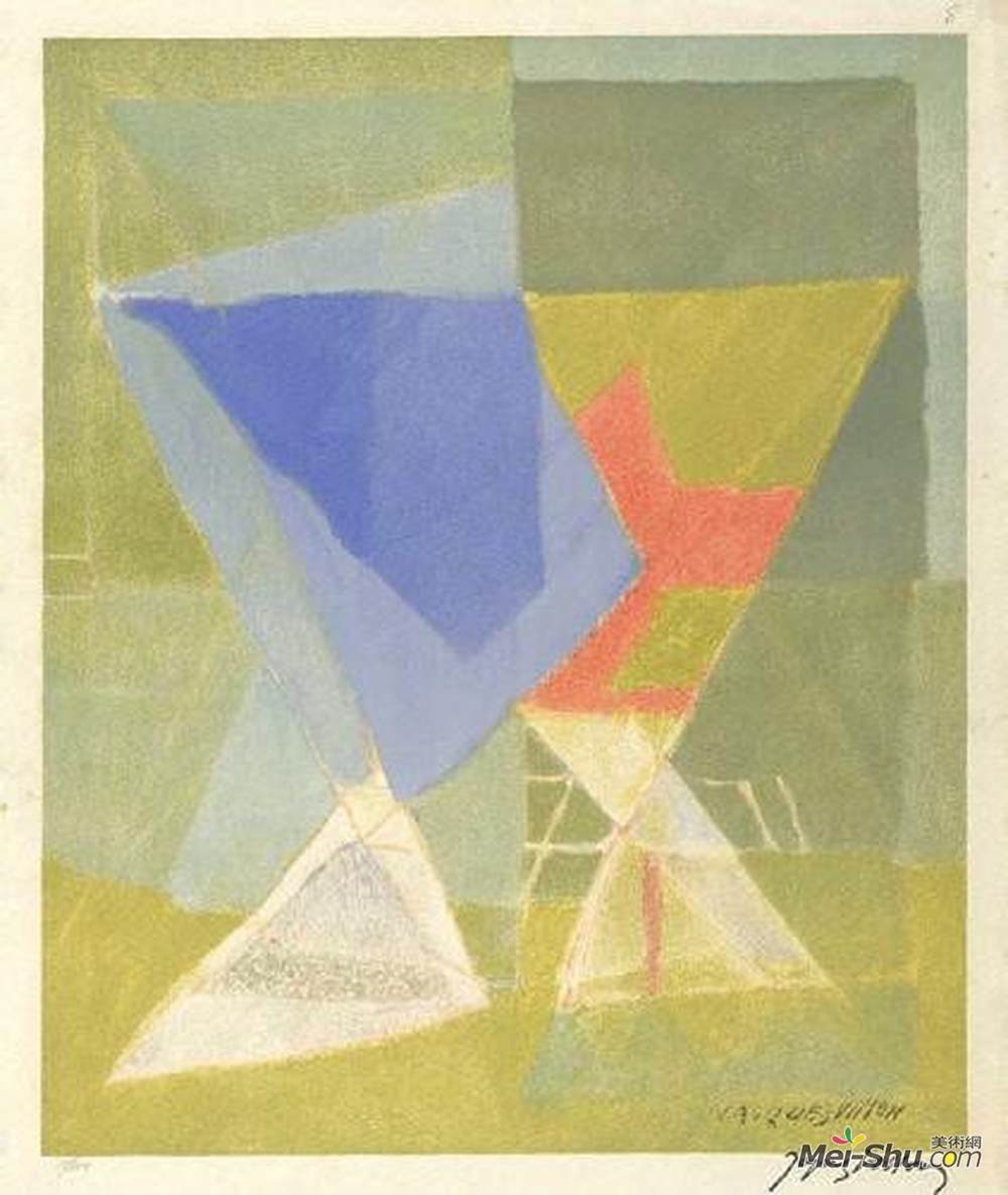 雅克·维隆(Jacques Villon)高清作品《无题》
