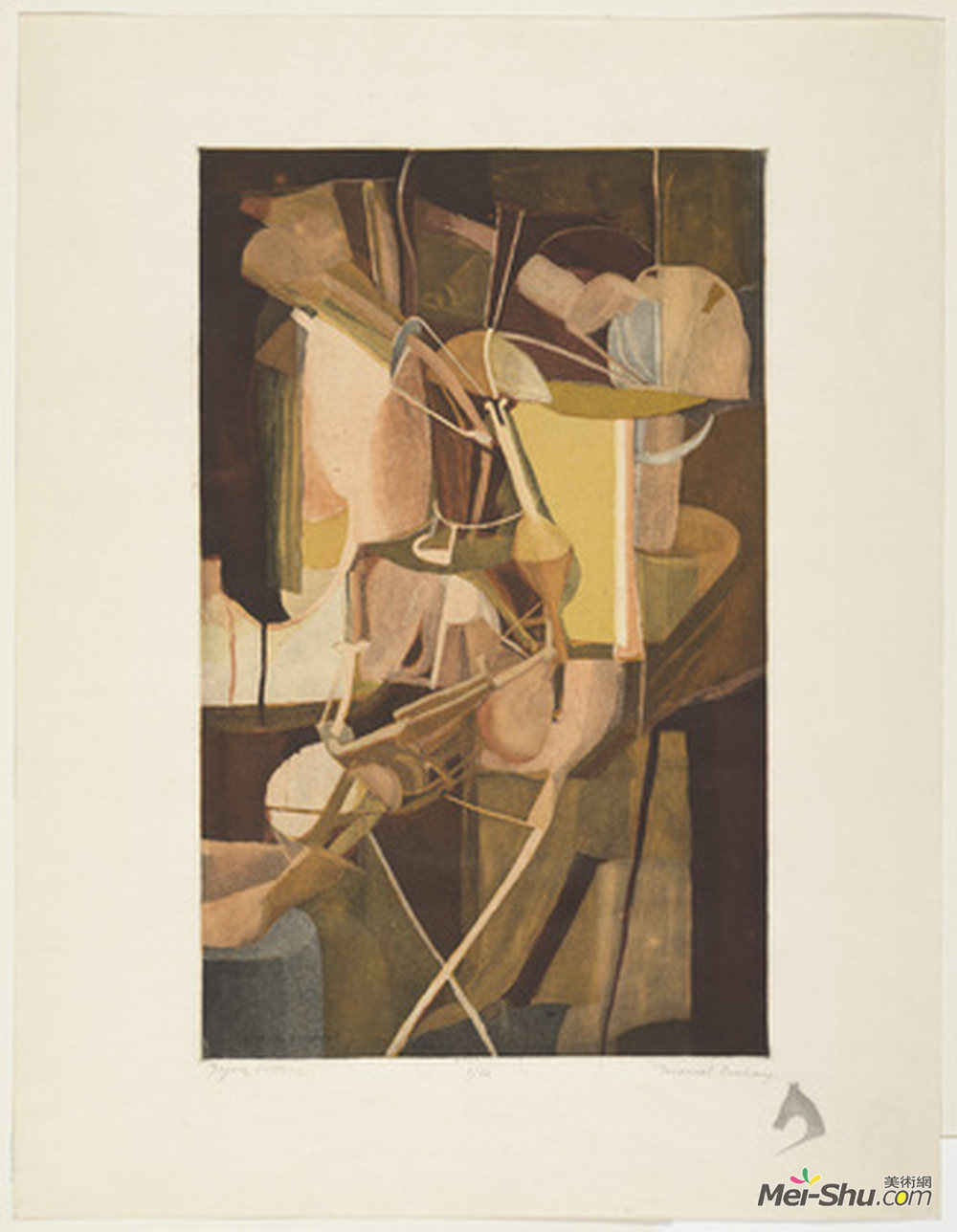雅克·维隆(Jacques Villon)高清作品《杜尚之后的新娘》