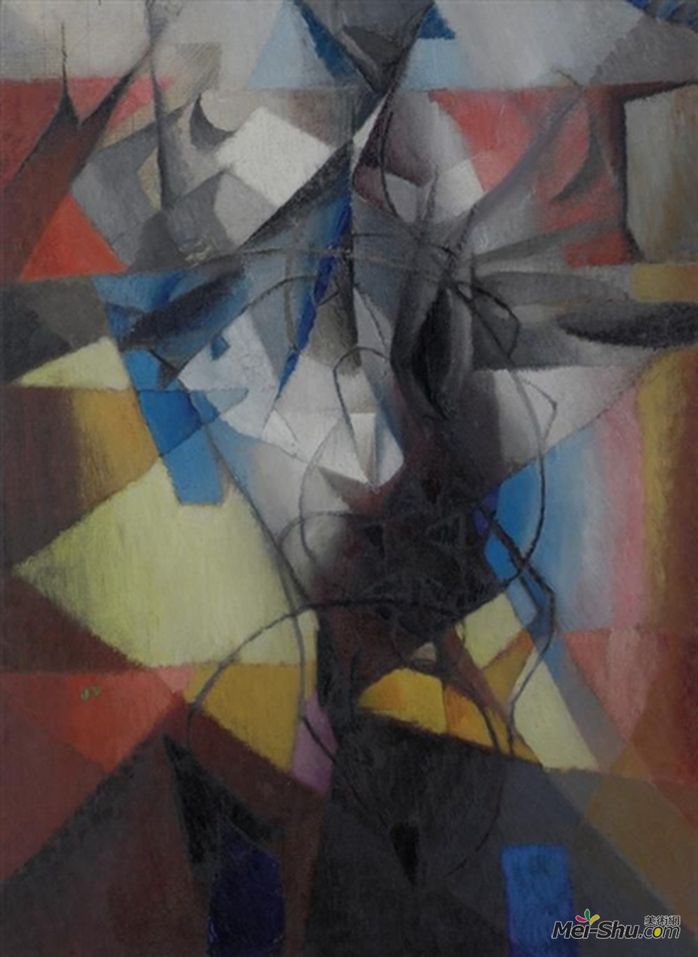 雅克·维隆(Jacques Villon)高清作品《杂技演员》