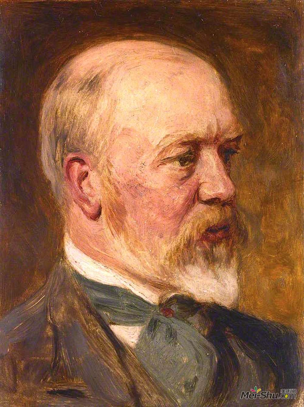 詹姆斯·亚瑟(James Archer)高清作品《艺术家John Pettie》