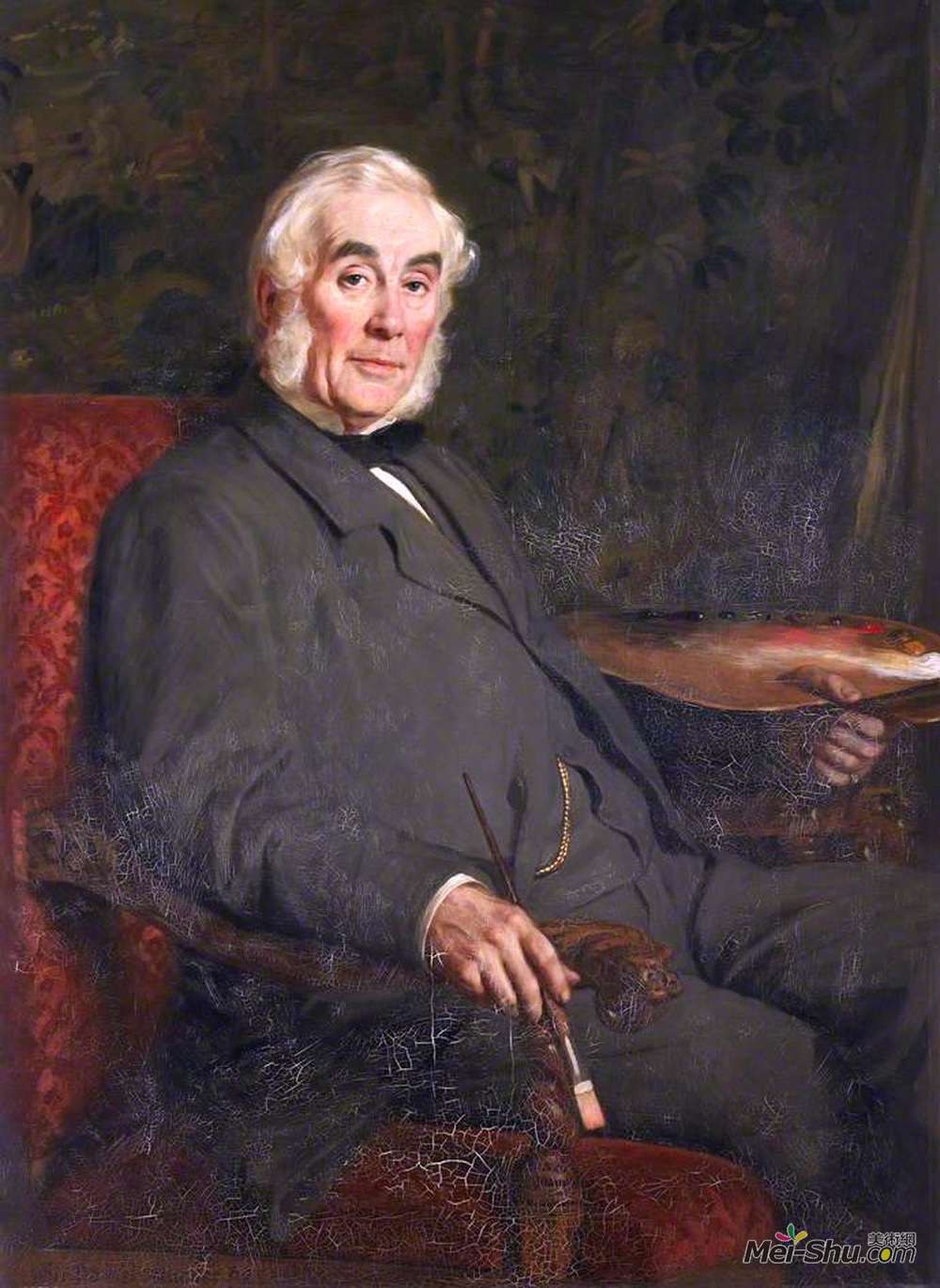詹姆斯·亚瑟(James Archer)高清作品《Sir Daniel Macnee, PRSA》