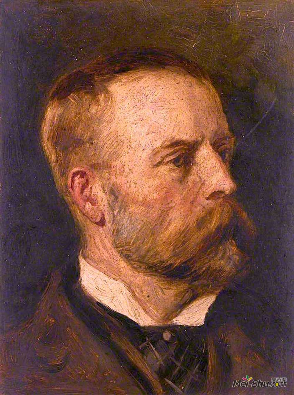 詹姆斯·亚瑟(James Archer)高清作品《艺术家Thomas Alexander Graham》