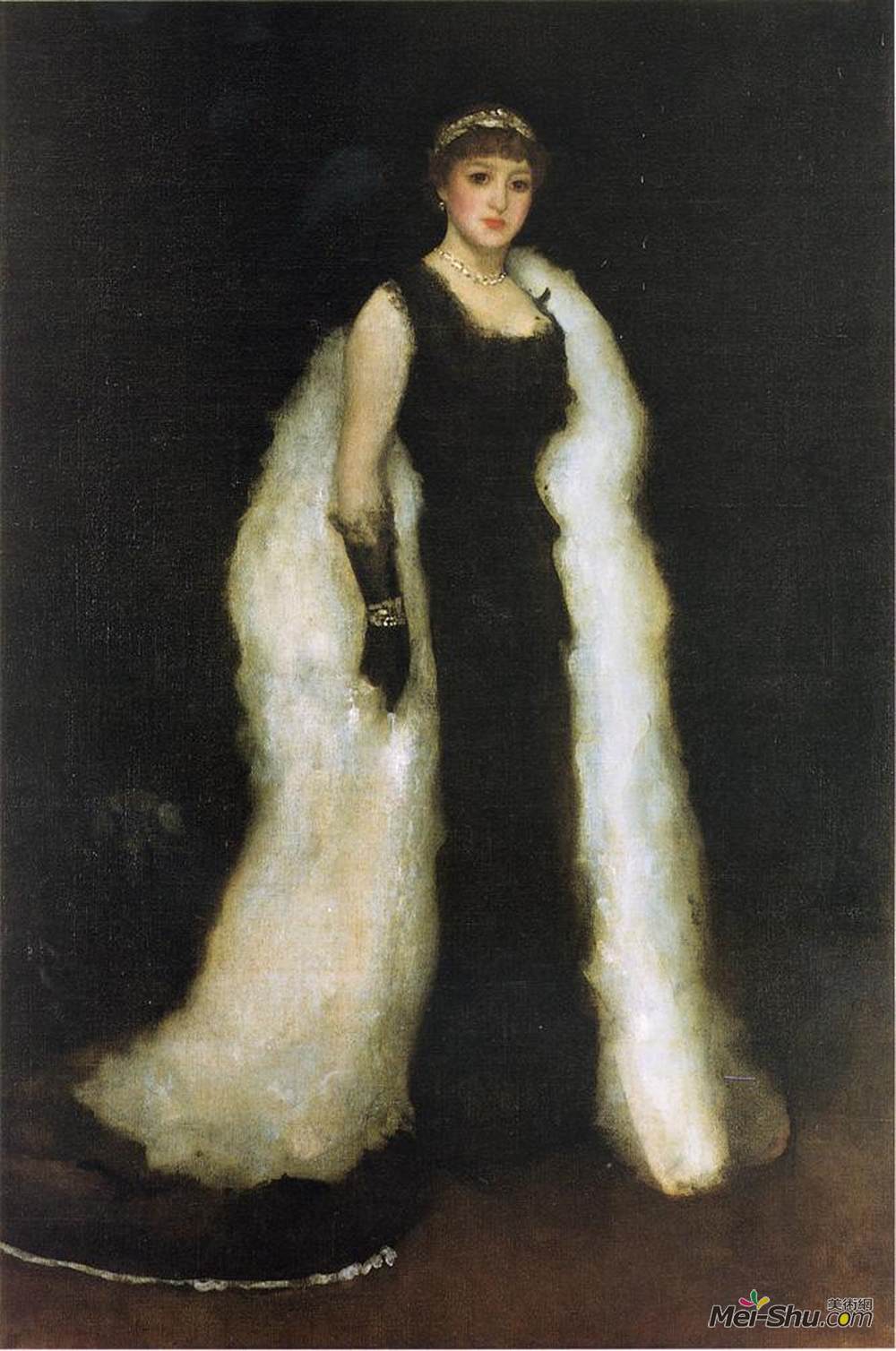 詹姆斯·阿博特·麦克尼尔·惠斯勒(James McNeill Whistler)高清作品《黑色排列》