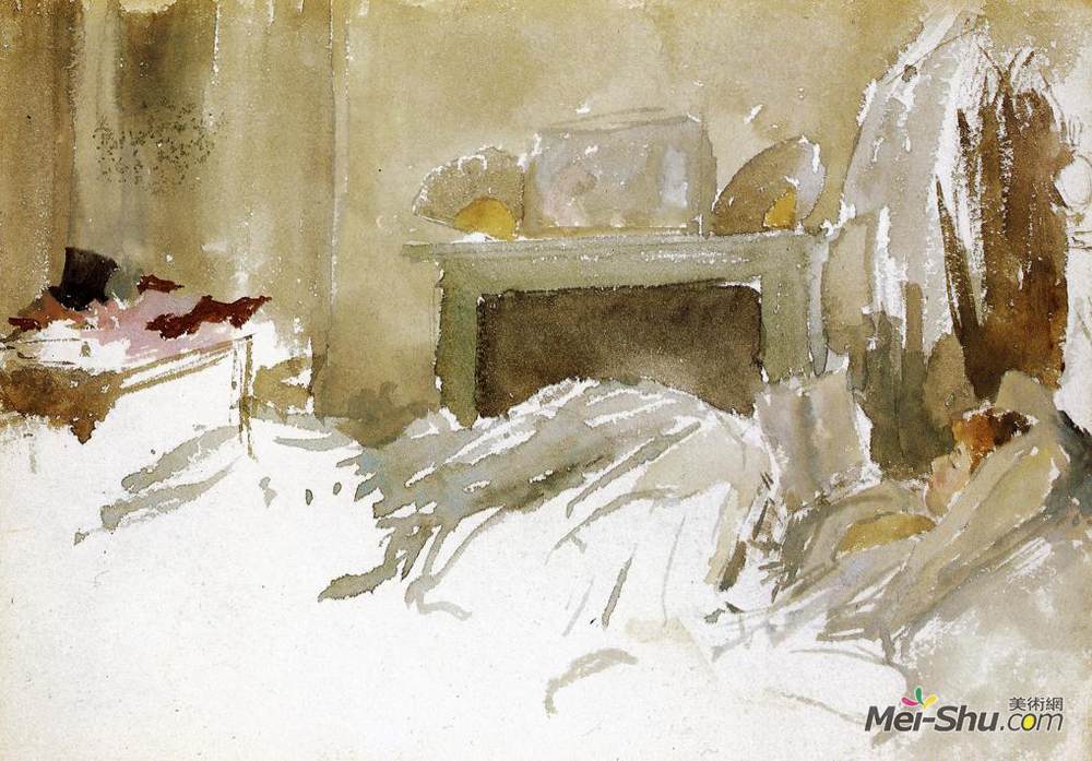 詹姆斯·阿博特·麦克尼尔·惠斯勒(James McNeill Whistler)高清作品《卧床休息》
