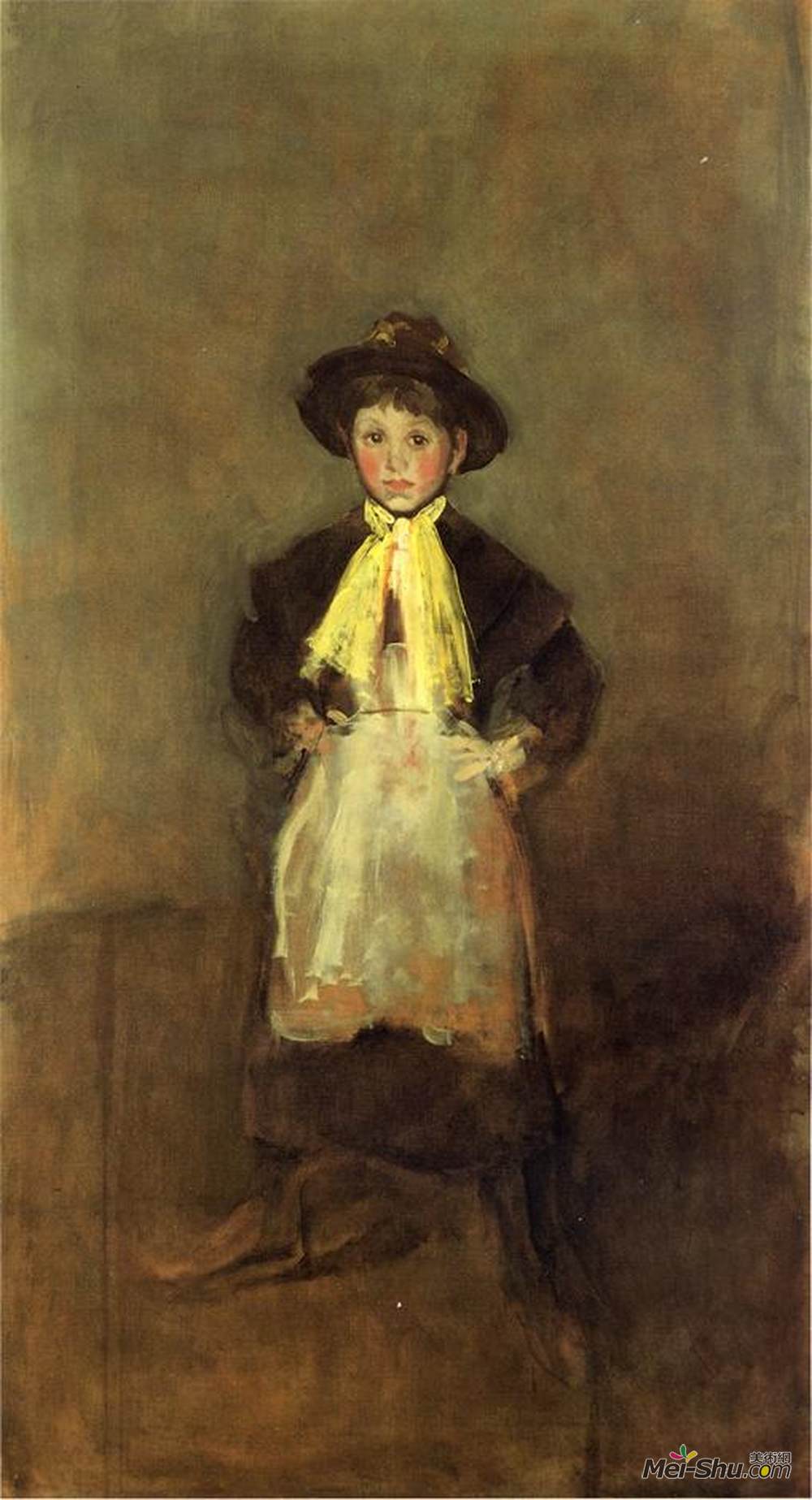 詹姆斯·阿博特·麦克尼尔·惠斯勒(James McNeill Whistler)高清作品《切尔西女孩》