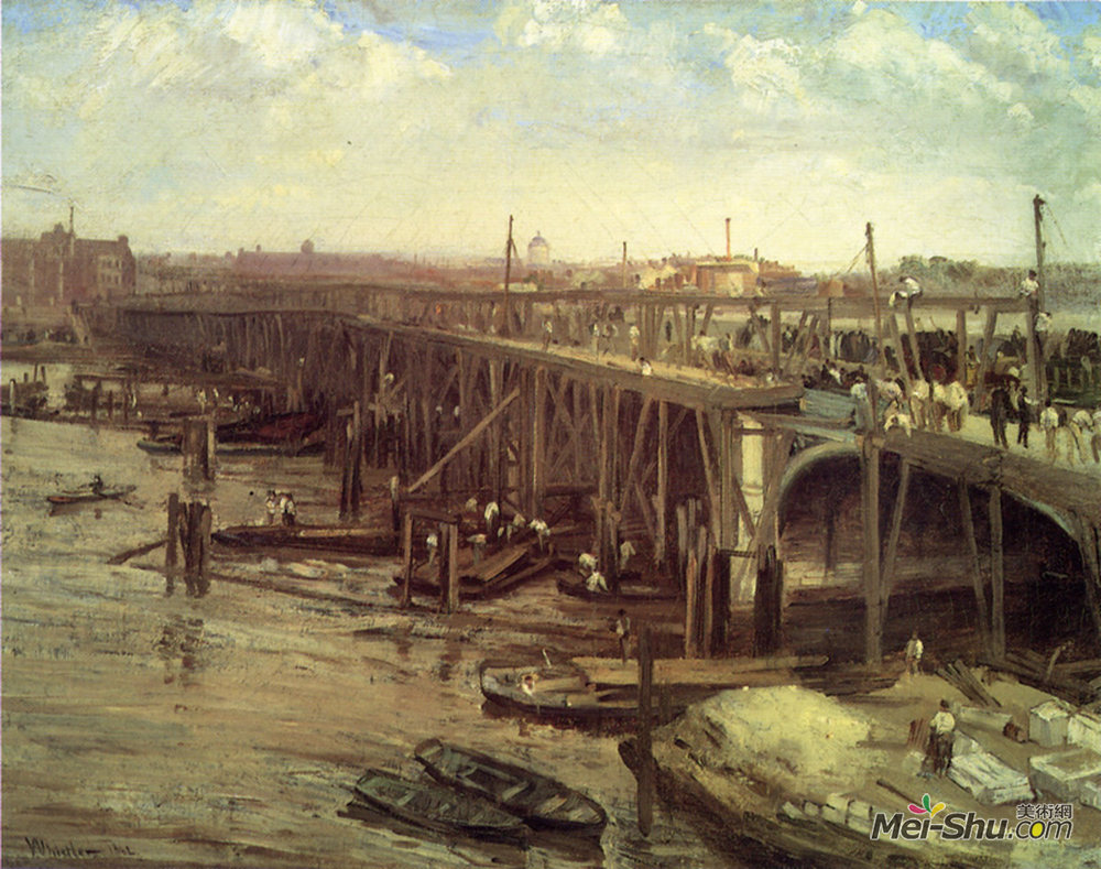 詹姆斯·阿博特·麦克尼尔·惠斯勒(James McNeill Whistler)高清作品《最后的威斯敏斯特》