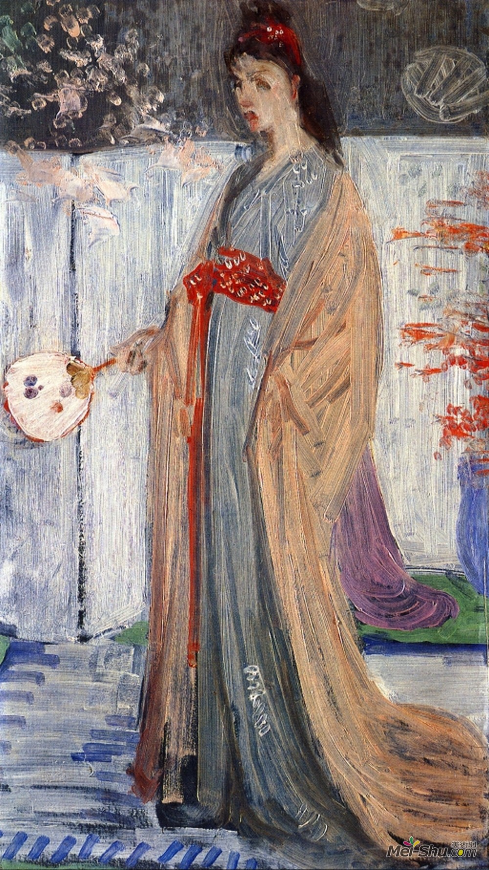 詹姆斯·阿博特·麦克尼尔·惠斯勒(James McNeill Whistler)高清作品《瓷土上的公主》
