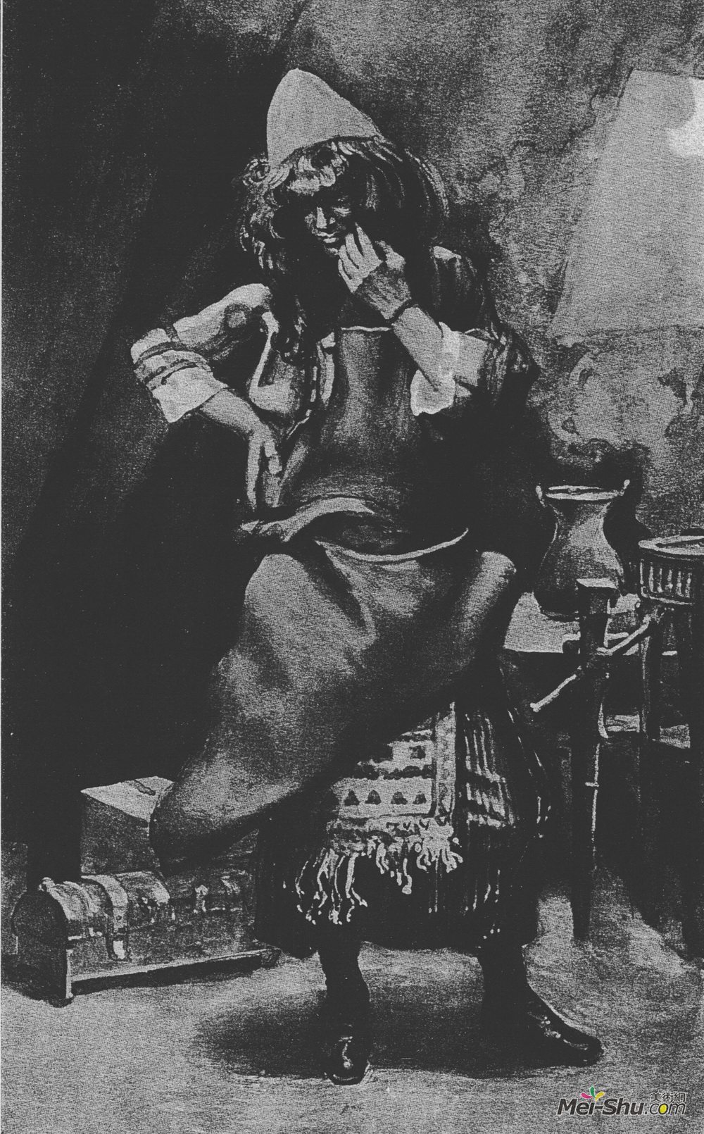詹姆斯·天梭(James Tissot)高清作品《比撒列，我在出埃及记31》