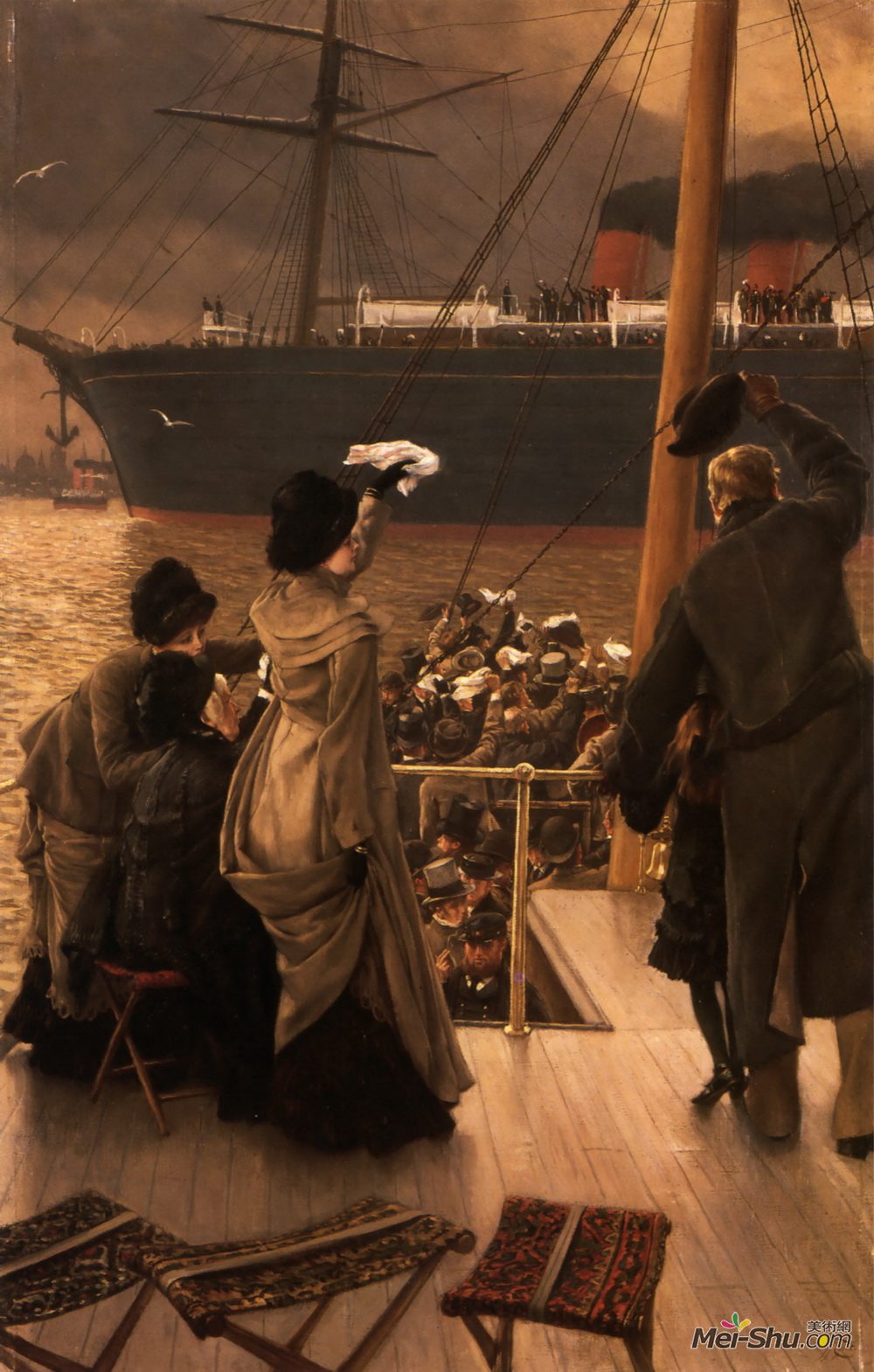 詹姆斯·天梭(James Tissot)高清作品《再见，默西》