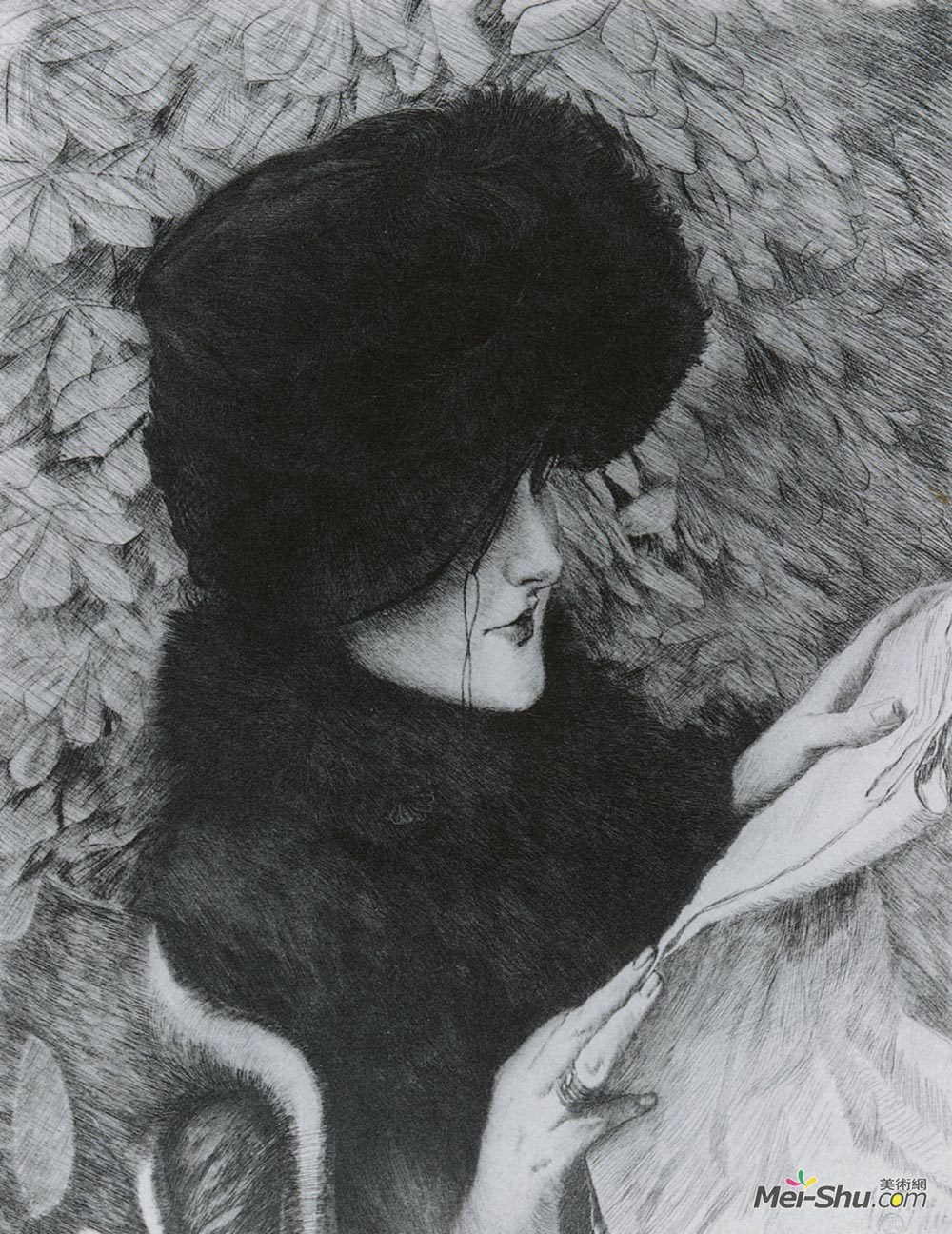 詹姆斯·天梭(James Tissot)高清作品《日志》