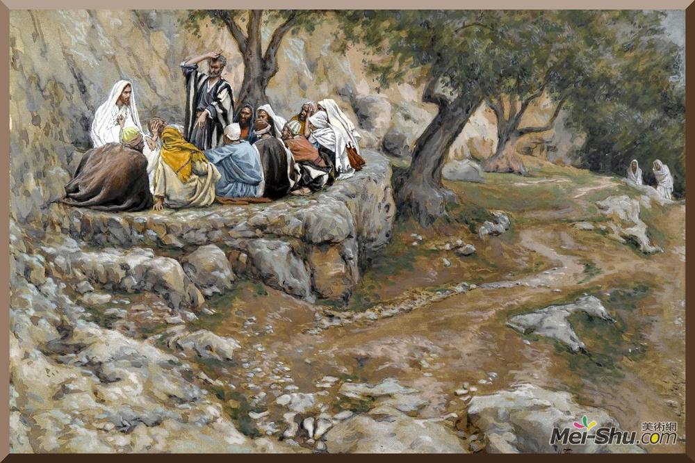 詹姆斯·天梭(James Tissot)高清作品《圣彼得的首要地位》